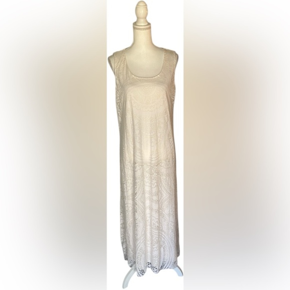 ONE WORLD Cream Maxi Dress